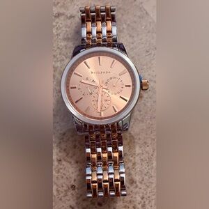 Elegant Silpada “At First Blush” Stainless Steel Watch # T3369
